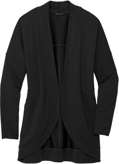 Mercer+Mettle Women’s Stretch Open-Front Cardigan with custom logo embroidery