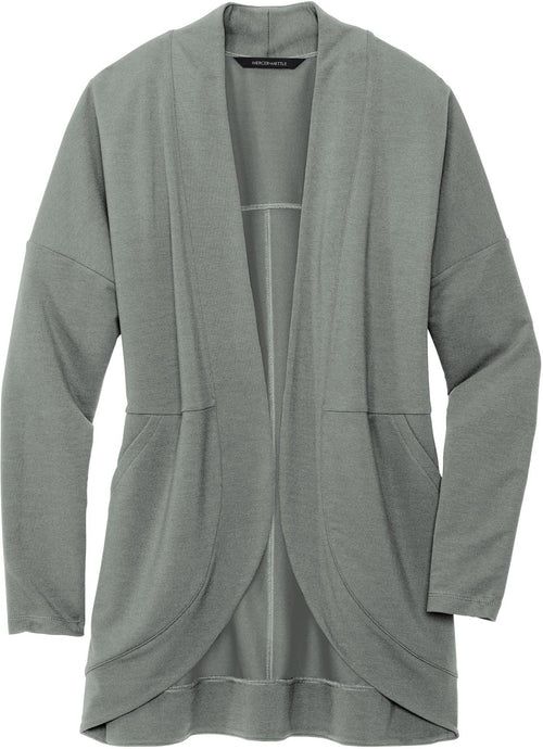 Mercer+Mettle Women’s Stretch Open-Front Cardigan with custom logo embroidery