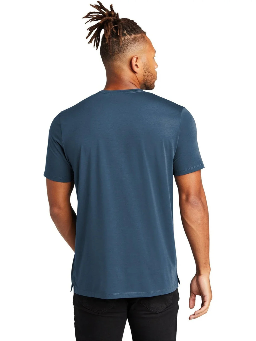 Mercer+Mettle Stretch Jersey Crew with custom logo embroidery