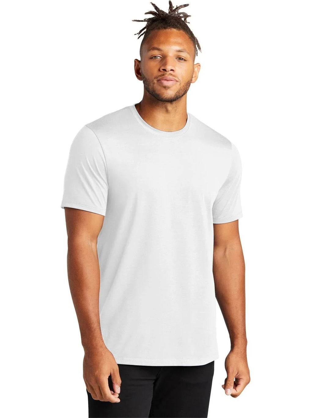 Mercer+Mettle Stretch Jersey Crew with custom logo embroidery