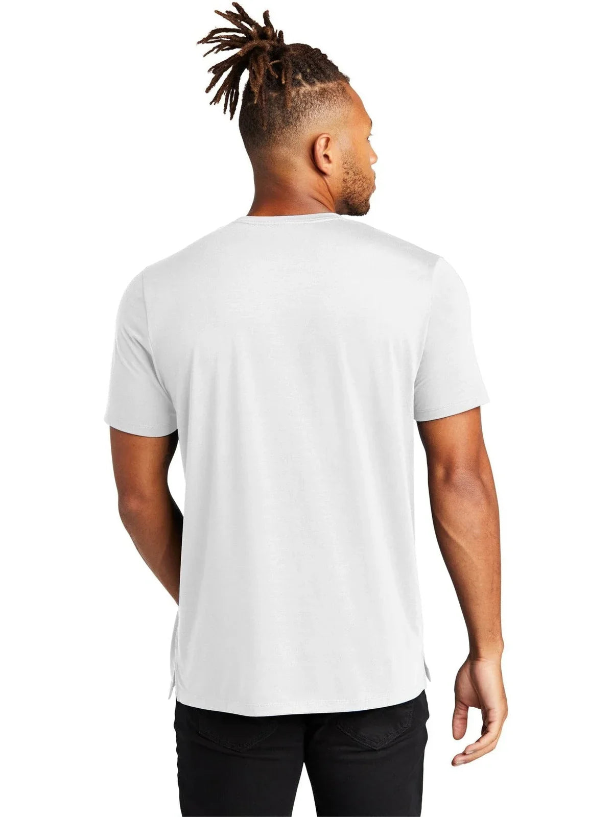 Mercer+Mettle Stretch Jersey Crew with custom logo embroidery