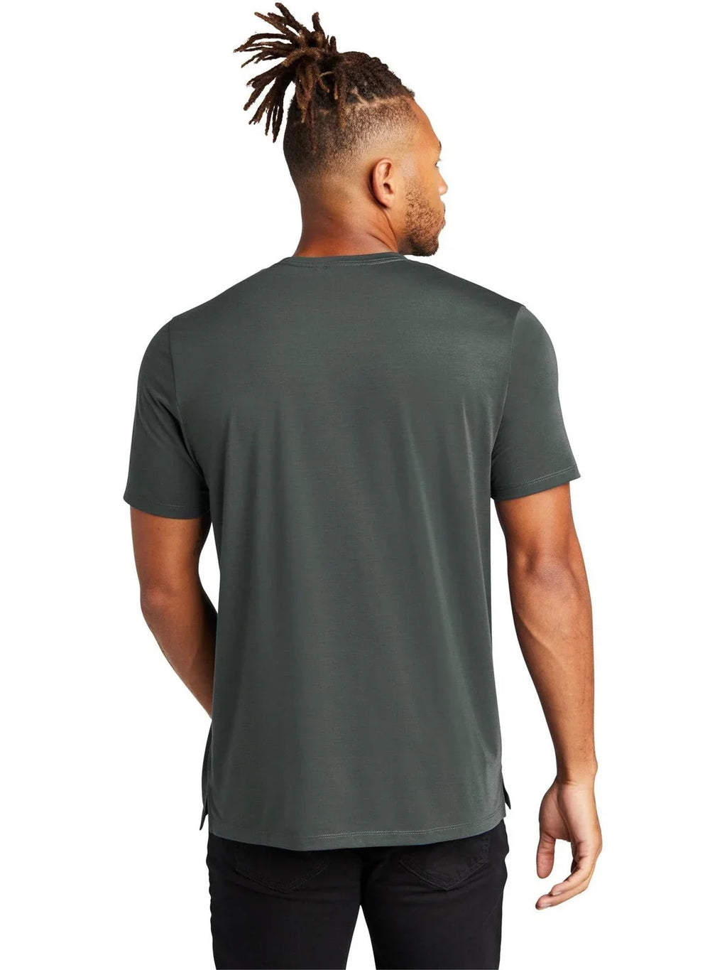 Mercer+Mettle Stretch Jersey Crew with custom logo embroidery