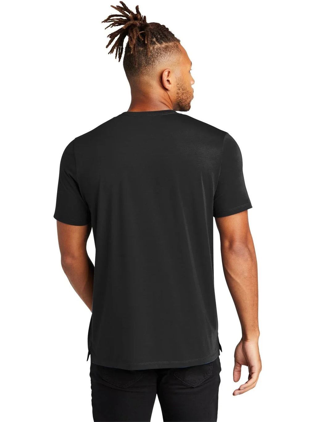 Mercer+Mettle Stretch Jersey Crew with custom logo embroidery