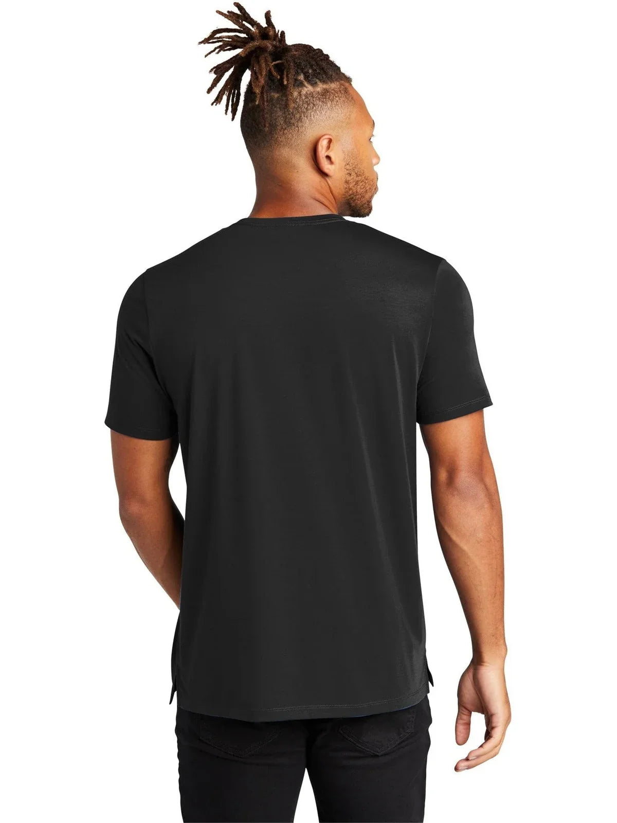 Mercer+Mettle Stretch Jersey Crew with custom logo embroidery