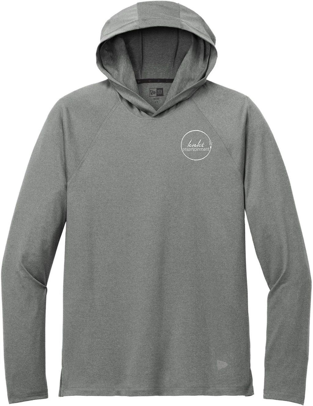 New Era Power Long Sleeve Hoodie with custom logo embroidery