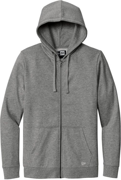 New Era Comeback Fleece Full-Zip Hoodie with custom logo embroidery