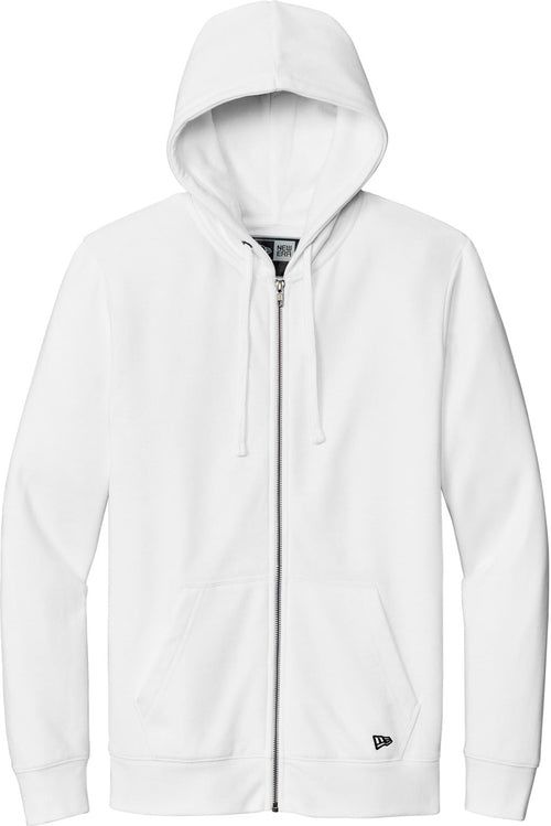 New Era Comeback Fleece Full-Zip Hoodie with custom logo embroidery
