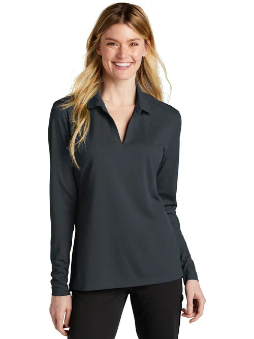 Nike Ladies Dri-FIT Micro Pique 2.0 Long Sleeve Polo