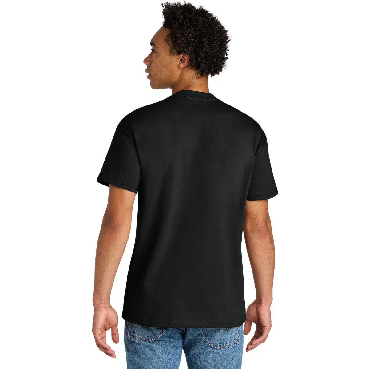 Next Level Apparel Heavyweight Tee with custom logo embroidery