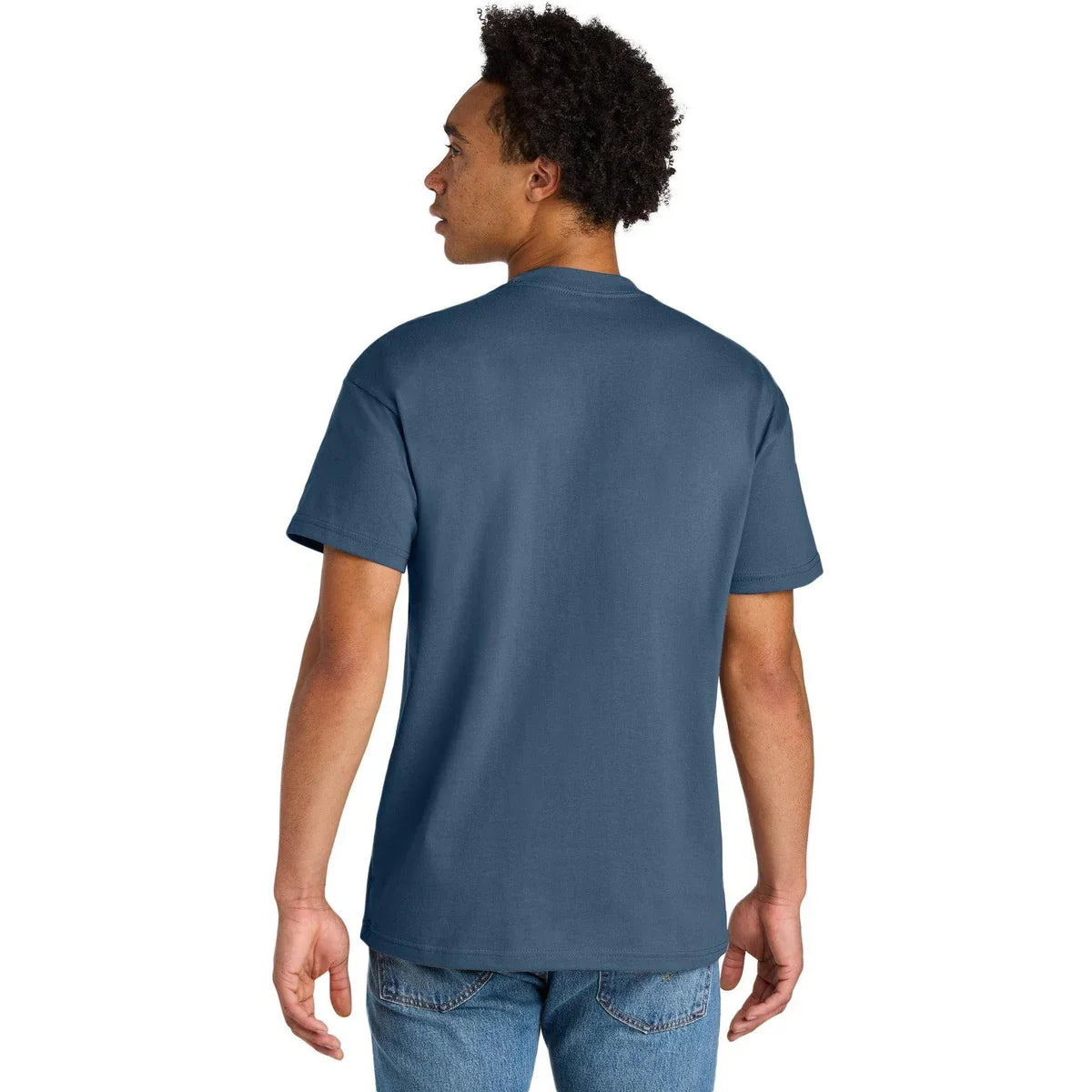 Next Level Apparel Heavyweight Tee with custom logo embroidery