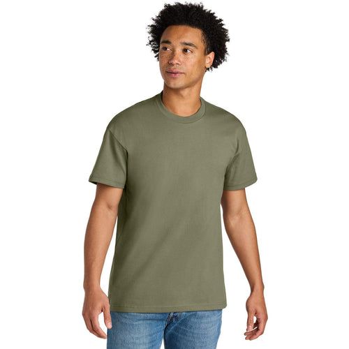 Next Level Apparel Heavyweight Tee with custom logo embroidery