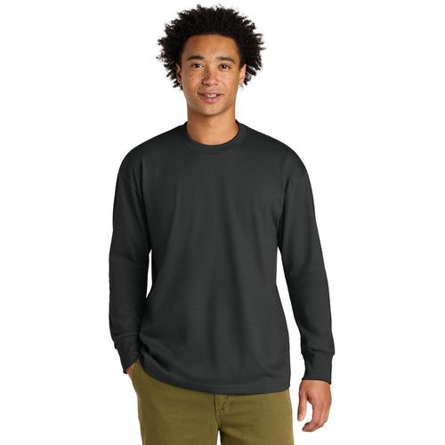 Next Level Apparel Heavyweight Long Sleeve Tee with custom logo embroidery