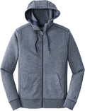 New Era French Terry Full-Zip Hoodie with custom logo embroidery