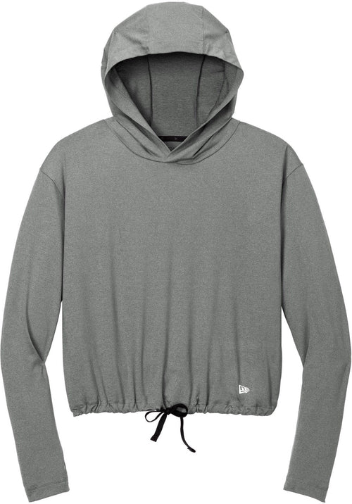 New Era Ladies Power Long Sleeve Hoodie with custom logo embroidery