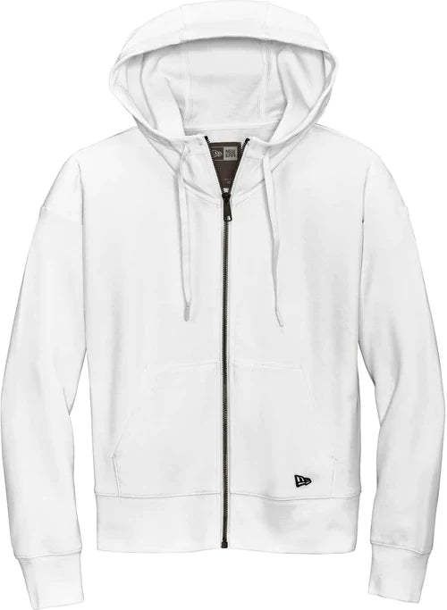 New Era Ladies STS Full-Zip Hoodie with custom logo embroidery
