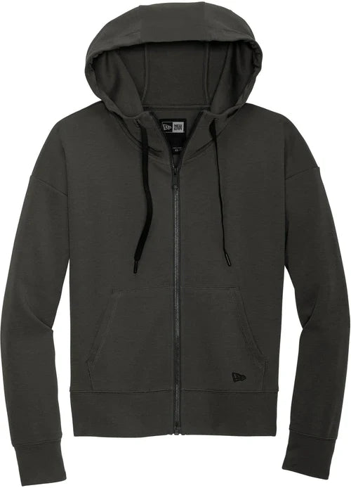 New Era Ladies STS Full-Zip Hoodie with custom logo embroidery