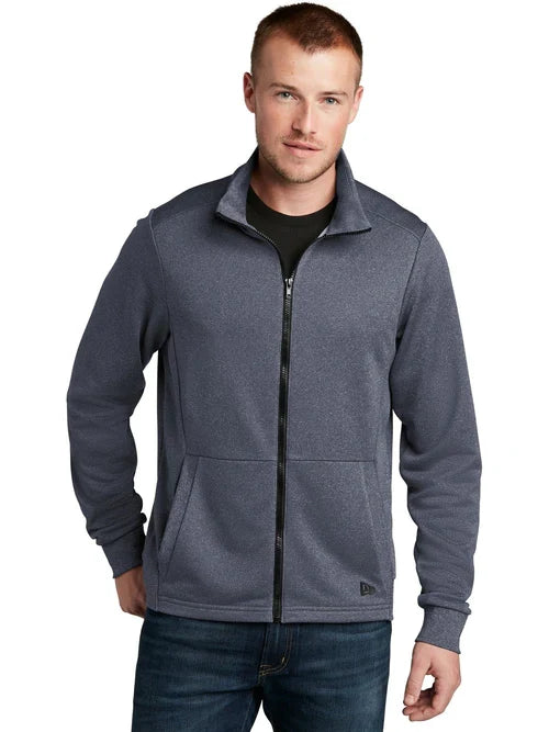New Era Performance Terry Full-Zip with custom logo embroidery