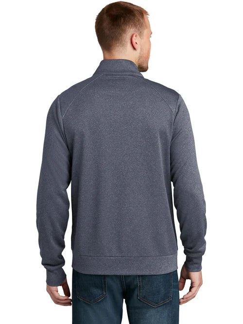 New Era Performance Terry Full-Zip with custom logo embroidery
