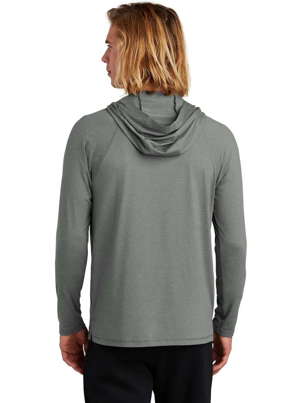New Era Power Long Sleeve Hoodie with custom logo embroidery