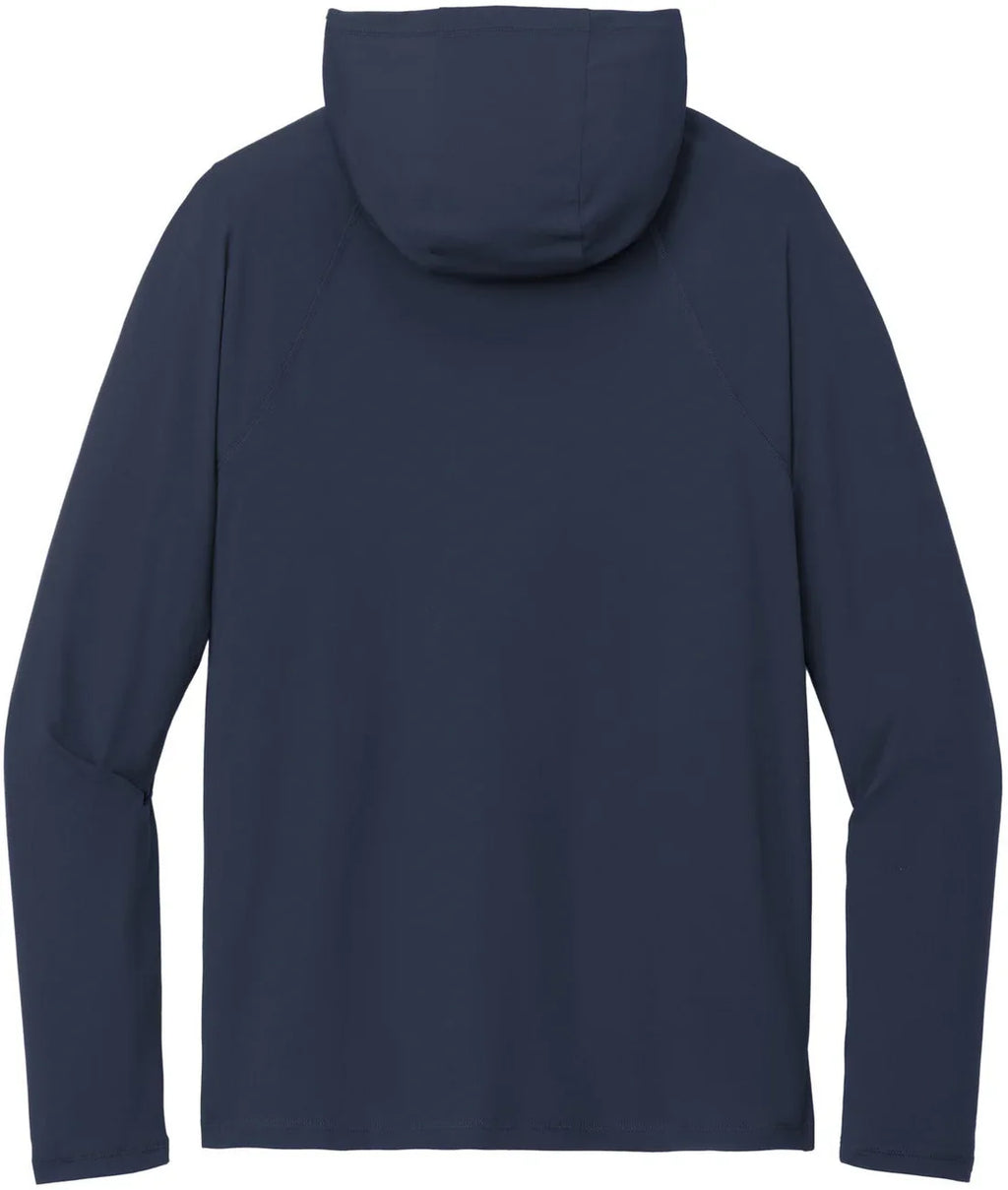 New Era Power Long Sleeve Hoodie with custom logo embroidery