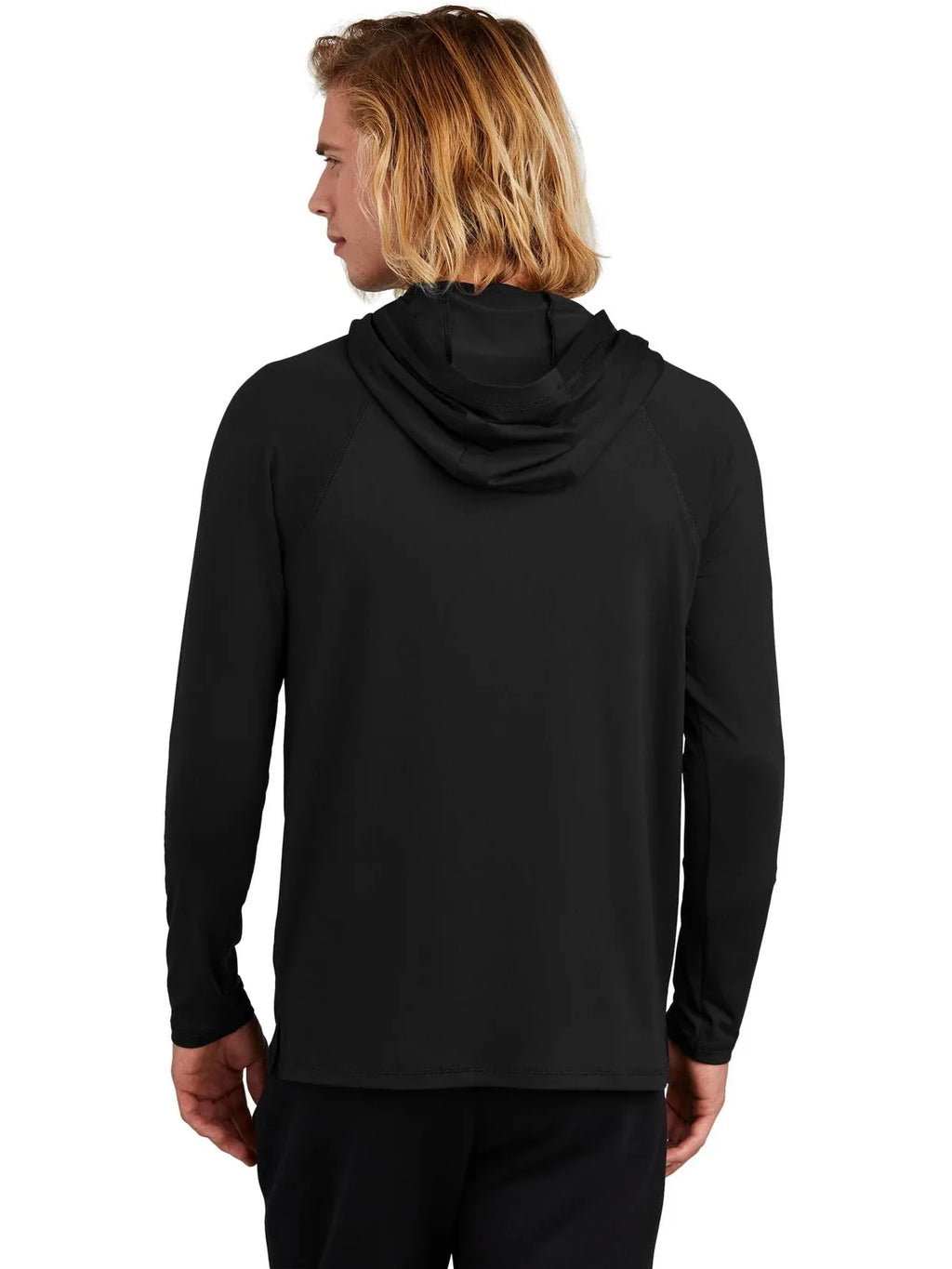 New Era Power Long Sleeve Hoodie with custom logo embroidery