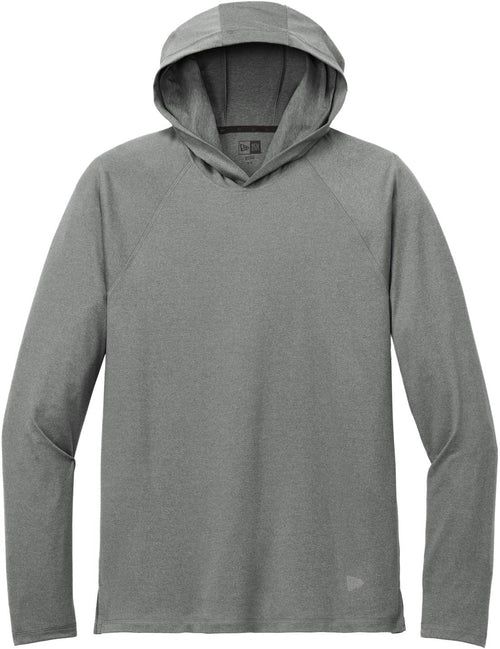 New Era Power Long Sleeve Hoodie with custom logo embroidery