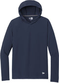 New Era Power Long Sleeve Hoodie with custom logo embroidery