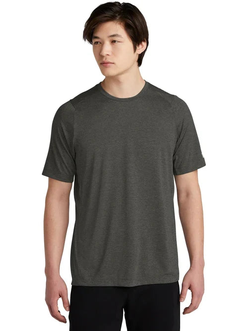New Era Series Performance Crew Tee with custom logo embroidery