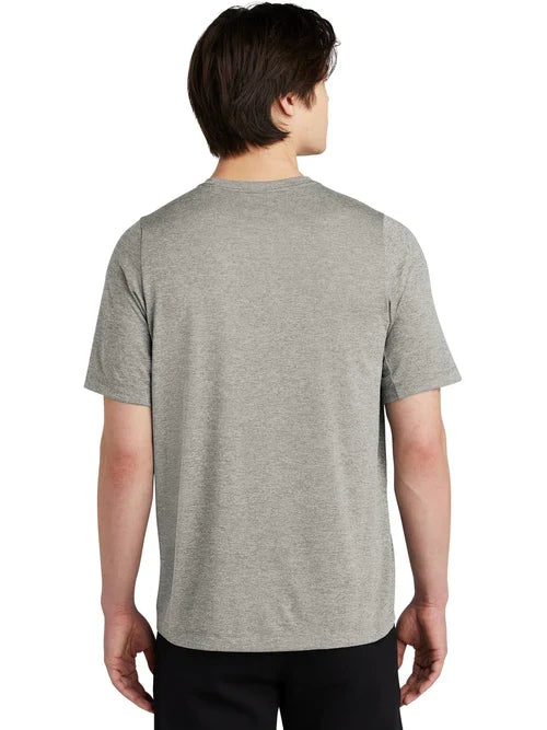 New Era Series Performance Crew Tee with custom logo embroidery