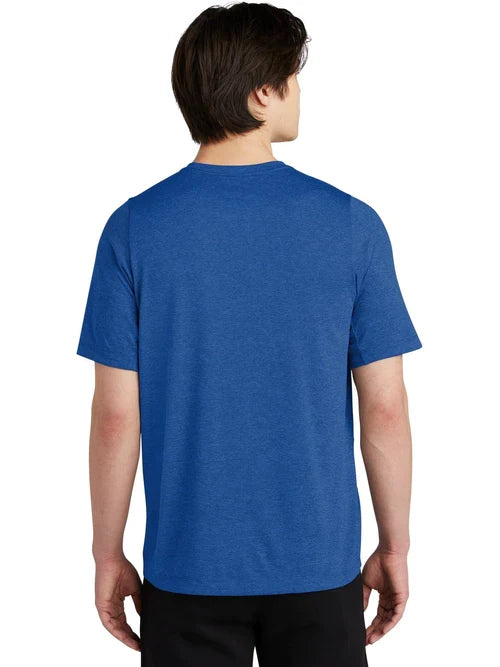 New Era Series Performance Crew Tee with custom logo embroidery