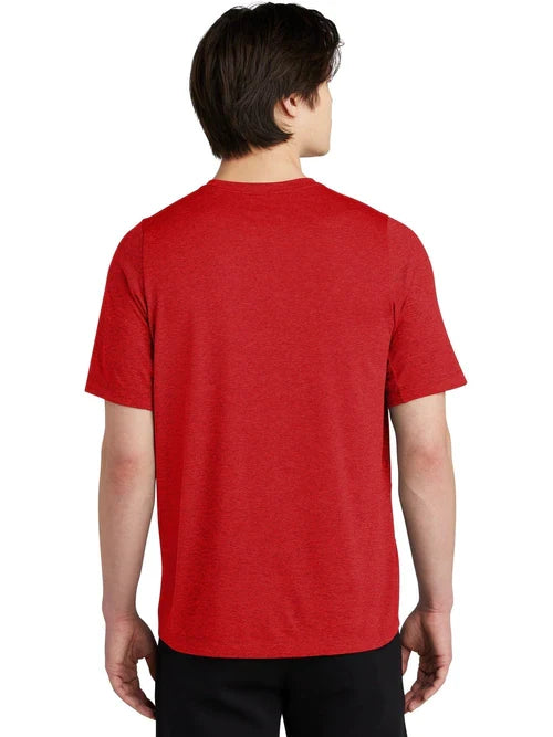 New Era Series Performance Crew Tee with custom logo embroidery