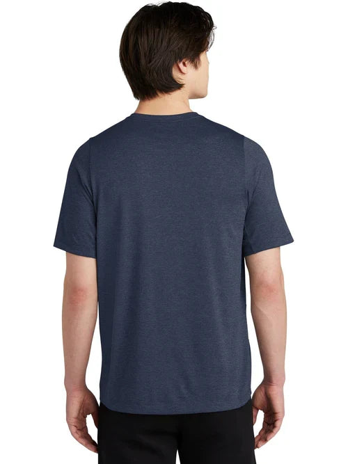 New Era Series Performance Crew Tee with custom logo embroidery