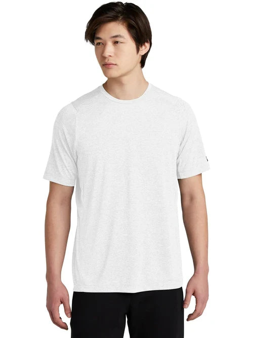 New Era Series Performance Crew Tee with custom logo embroidery