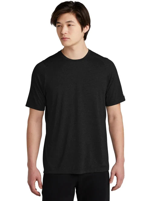 New Era Series Performance Crew Tee with custom logo embroidery