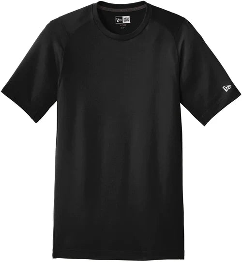 New Era Series Performance Crew Tee with custom logo embroidery