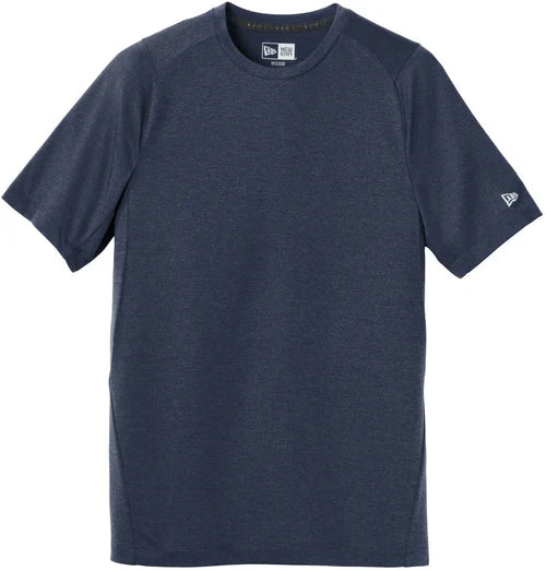 New Era Series Performance Crew Tee with custom logo embroidery