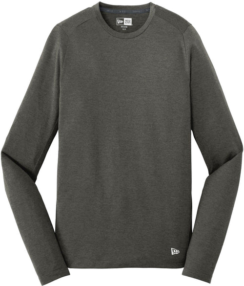 New Era Series Performance Long Sleeve Crew Tee with custom logo embroidery