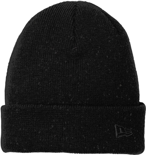 New Era Speckled Beanie with custom logo embroidery