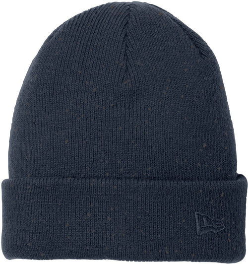New Era Speckled Beanie with custom logo embroidery