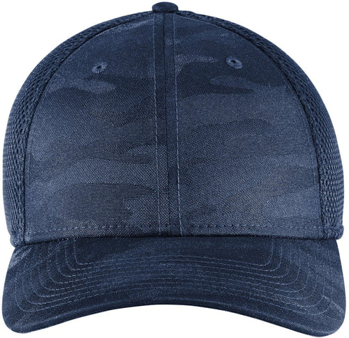 New Era Tonal Camo Stretch Tech Mesh Cap with custom logo embroidery