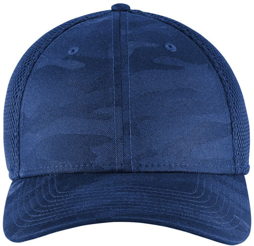 New Era Tonal Camo Stretch Tech Mesh Cap with custom logo embroidery