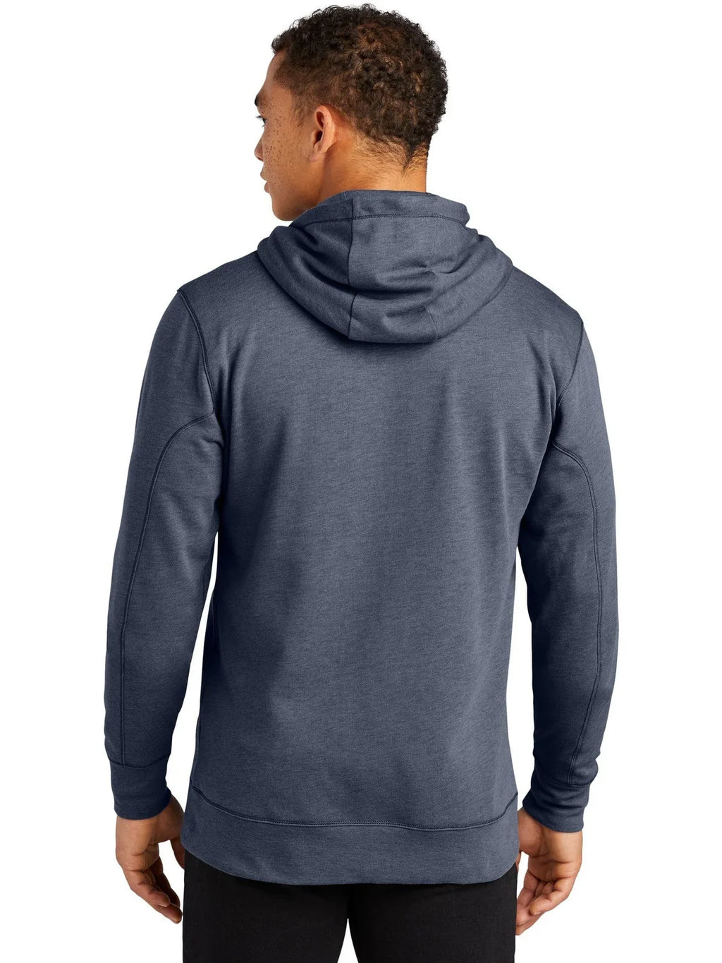 New Era Tri-Blend Fleece Full-Zip Hoodie with custom logo embroidery