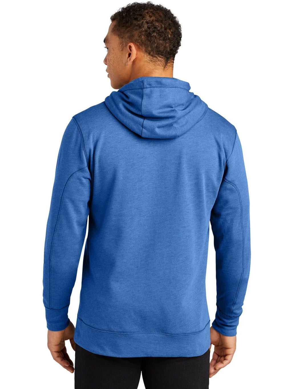 New Era Tri-Blend Fleece Full-Zip Hoodie with custom logo embroidery