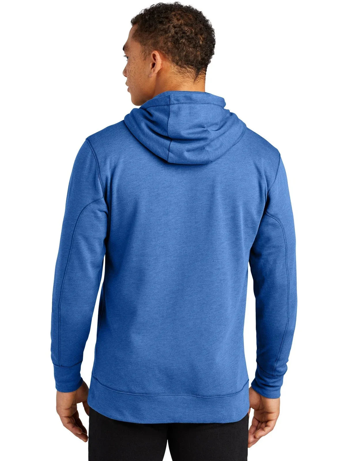 New Era Tri-Blend Fleece Full-Zip Hoodie with custom logo embroidery