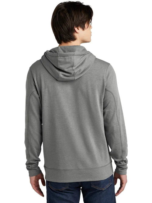 New Era Tri-Blend Fleece Pullover Hoodie with custom logo embroidery