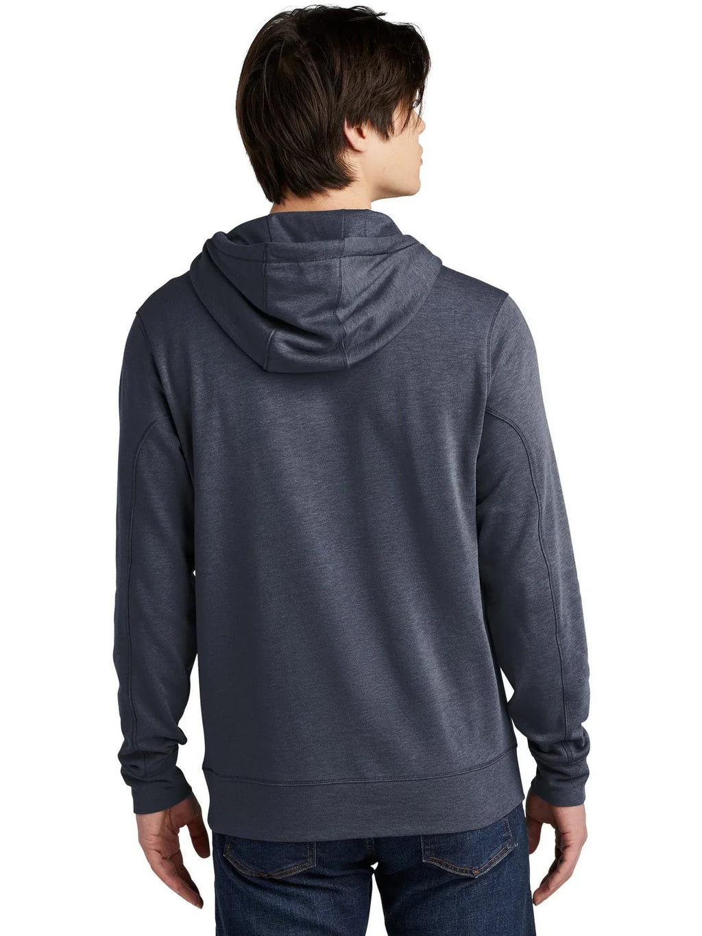 New Era Tri-Blend Fleece Pullover Hoodie with custom logo embroidery