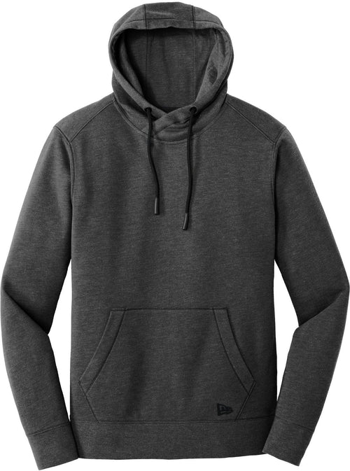 New Era Tri-Blend Fleece Pullover Hoodie with custom logo embroidery