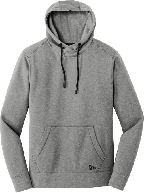 New Era Tri-Blend Fleece Pullover Hoodie with custom logo embroidery