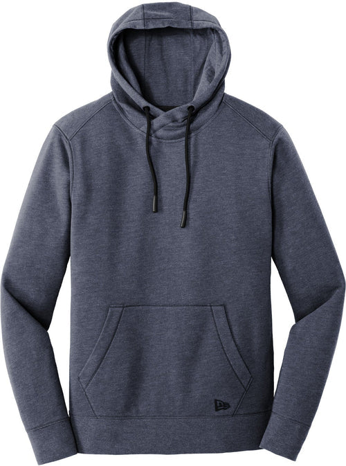 New Era Tri-Blend Fleece Pullover Hoodie with custom logo embroidery