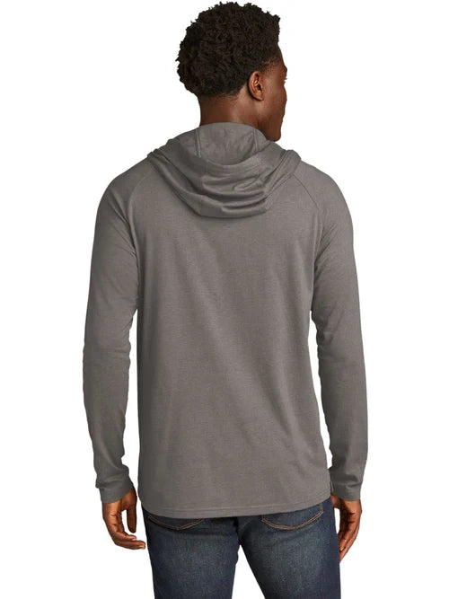 New Era Tri-Blend Hoodie with custom logo embroidery